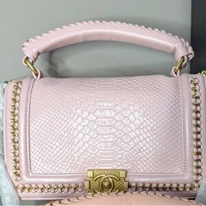 Elegant Pink Designer Handbag